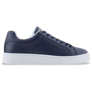 A X Armani Exchange para homem. XM000141AF11912UB100 Sapatilhas de couro da Marinha (43.5), Plano, Cordão, Casual, Marinho A X Armani Exchange para homem. XM000141AF11912UB100 Sapatilhas de couro da Marinha (43.5), Plano, Cordão, Casual, Marinho