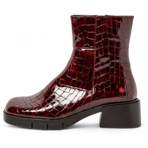 Art para mulher. 112841367003_008 Botas de couro 1284 Borgonha Varsóvia (40), 3 a 5cm, Zíper, Casual, Grená Art para mulher. 112841367003_008 Botas de couro 1284 Borgonha Varsóvia (40), 3 a 5cm, Zíper, Casual, Grená