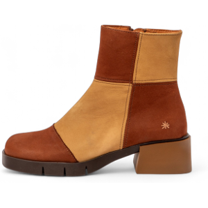 Art para mulher. 1128511F9003_0MU Botins em pele 1285 Warsaw Castanho, bege (39), Couro, Marrom, 3 a 5cm, Zíper, Casual Art para mulher. 1128511F9003_0MU Botins em pele 1285 Warsaw Castanho, bege (39), Couro, Marrom, 3 a 5cm, Zíper, Casual