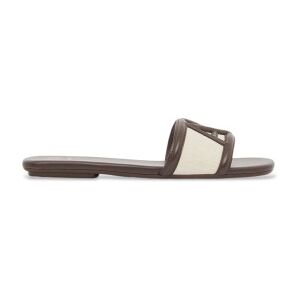 A X Armani Exchange para mulher. XW002568AF22752MZ766 Sandálias Perfect castanhas escuras (40), Marrom, Plano, Nenhum, Casual A X Armani Exchange para mulher. XW002568AF22752MZ766 Sandálias Perfect castanhas escuras (40), Marrom, Plano, Nenhum, Casual