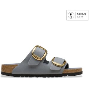 Birkenstock para mulher. 1032071 Sandálias de Couro Arizona Big Buckle (Ajuste Estreito) azul (38), Plano, Nenhum, Casual Birkenstock para mulher. 1032071 Sandálias de Couro Arizona Big Buckle (Ajuste Estreito) azul (38), Plano, Nenhum, Casual