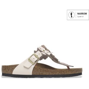 Birkenstock para mulher. 1029304 Sandálias de Couro Gizeh Flower Embellishment (Ajuste Estreito) rosa claro (39), Plano, Fivela, Casual Birkenstock para mulher. 1029304 Sandálias de Couro Gizeh Flower Embellishment (Ajuste Estreito) rosa claro (39), Plano, Fivela, Casual