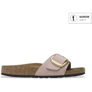 Birkenstock para mulher. 1027056 Sandálias de Couro Madrid Big Buckle (Ajuste Estreito) rosa (40), Plano, Nenhum, Casual Birkenstock para mulher. 1027056 Sandálias de Couro Madrid Big Buckle (Ajuste Estreito) rosa (40), Plano, Nenhum, Casual