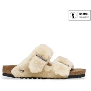 Birkenstock para mulher. 1030275 Sandálias Shearling Cover Upper Sandcastle (Ajuste Regular) bege (36), Plano, Nenhum, Casual Birkenstock para mulher. 1030275 Sandálias Shearling Cover Upper Sandcastle (Ajuste Regular) bege (36), Plano, Nenhum, Casual