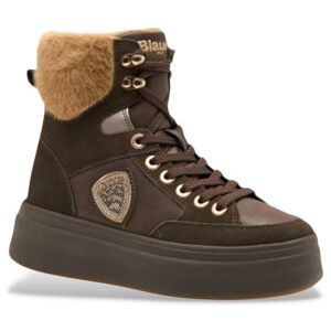 Blauer para mulher. F5EMERY01 Botins Emery em pele castanha (36), Couro, Marrom, 1 a 3cm, Cordão, Casual Blauer para mulher. F5EMERY01 Botins Emery em pele castanha (36), Couro, Marrom, 1 a 3cm, Cordão, Casual