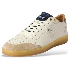 Blauer para homem. S6MURRAY21 Murray 21 Sapatos bege, azul (42), Couro, Branco, Plano, Cordão, Casual Blauer para homem. S6MURRAY21 Murray 21 Sapatos bege, azul (42), Couro, Branco, Plano, Cordão, Casual
