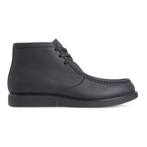 Calvin Klein para homem. HM0HM01583 Botins pretos de couro para uso casual (46), Plano, Cordão Calvin Klein para homem. HM0HM01583 Botins pretos de couro para uso casual (46), Plano, Cordão