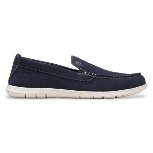 Clarks para homem. 26176955 Mocassins em pele Flexway Step azul-marinho (9,5 = 44), Plano, Camurça, Nenhum, Casual Clarks para homem. 26176955 Mocassins em pele Flexway Step azul-marinho (9,5 = 44), Plano, Camurça, Nenhum, Casual