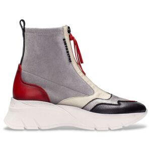 Hispanitas para mulher. CHI243628 Botins desportivos em pele cinzenta, multicoloridos (38), Couro, 3 a 5cm, Zíper, Casual, Cinza Hispanitas para mulher. CHI243628 Botins desportivos em pele cinzenta, multicoloridos (38), Couro, 3 a 5cm, Zíper, Casual, Cinza