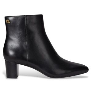 Lauren Ralph Lauren para mulher. 802967842001 Botins Demi em pele polida preto (36), Couro, 3 a 5cm, Zíper, Casual Lauren Ralph Lauren para mulher. 802967842001 Botins Demi em pele polida preto (36), Couro, 3 a 5cm, Zíper, Casual