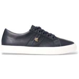 Lauren Ralph Lauren para mulher. 802849533001 Tênis Janson II de couro napa marinho (38), Plano, Cordão, Casual Lauren Ralph Lauren para mulher. 802849533001 Tênis Janson II de couro napa marinho (38), Plano, Cordão, Casual