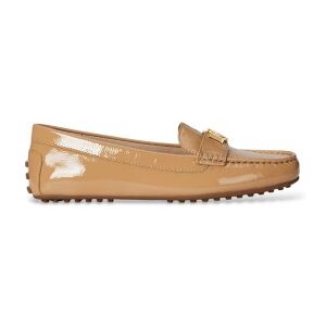 Lauren Ralph Lauren para mulher. 802P04390003 Mocassins Driver Barnsbury em pele enrugada bege (36.5), Couro, Plano, Nenhum, Casual Lauren Ralph Lauren para mulher. 802P04390003 Mocassins Driver Barnsbury em pele enrugada bege (36.5), Couro, Plano, Nenhum, Casual