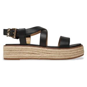Michael Kors para mulher. 40S5LYFS1L Sandálias de couro Lynn preto (41), 3 a 5cm, Fivela, Casual Michael Kors para mulher. 40S5LYFS1L Sandálias de couro Lynn preto (41), 3 a 5cm, Fivela, Casual