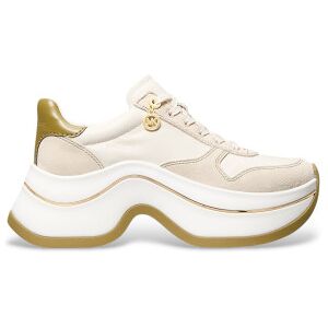 Michael Kors para mulher. 43F5ARFS2S Chinelos de couro bege Arla (41), 5 a 8cm, Cordão, Casual Michael Kors para mulher. 43F5ARFS2S Chinelos de couro bege Arla (41), 5 a 8cm, Cordão, Casual