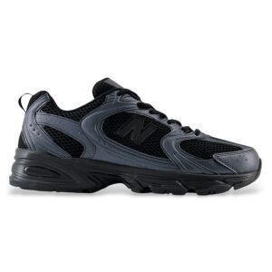 New Balance para homem. MR530 Sapatos 530 pretos (37.5), Plano, Cordão, Casual New Balance para homem. MR530 Sapatos 530 pretos (37.5), Plano, Cordão, Casual