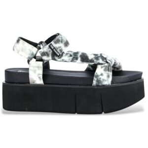 NO NAME para mulher. KNKCLB0 Sandálias de plataforma com estampado preto (37), Tecido, 3 a 5cm, Velcro, Casual NO NAME para mulher. KNKCLB0 Sandálias de plataforma com estampado preto (37), Tecido, 3 a 5cm, Velcro, Casual