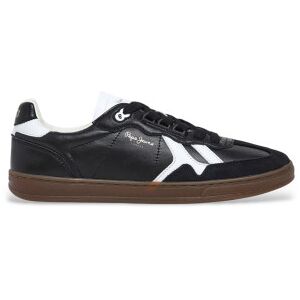 Pepe Jeans para homem. PMS00042 Sapatos de couro Ball Class preto (44), Plano, Cordão, Casual Pepe Jeans para homem. PMS00042 Sapatos de couro Ball Class preto (44), Plano, Cordão, Casual