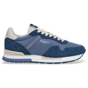 Pepe Jeans para homem. PMS400037 Sapatos Hailon Basic azul (46), Tecido, Plano, Cordão, Casual Pepe Jeans para homem. PMS400037 Sapatos Hailon Basic azul (46), Tecido, Plano, Cordão, Casual