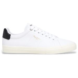 Pepe Jeans para homem. PMS31076 Ténis Kenton branco fresco (44), Plano, Cordão, Casual Pepe Jeans para homem. PMS31076 Ténis Kenton branco fresco (44), Plano, Cordão, Casual