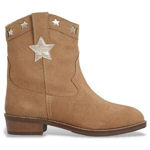 Pepe Jeans para menina. PGS500010 Botins de couro ocidental castanho (38), Marrom, 1 a 3cm, Zíper, Casual, moda infantil Pepe Jeans para menina. PGS500010 Botins de couro ocidental castanho (38), Marrom, 1 a 3cm, Zíper, Casual, moda infantil