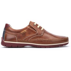 Pikolinos para mulher. M9A-4118 Sapatos de couro Marbella castanhos (43), Marrom, Plano, Cordão, Casual Pikolinos para mulher. M9A-4118 Sapatos de couro Marbella castanhos (43), Marrom, Plano, Cordão, Casual