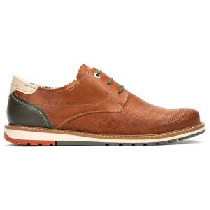 Pikolinos para homem. M8J-4322C1 Mocassins Berna em pele castanha (44), Couro, Marrom, Plano, Cordão, Casual Pikolinos para homem. M8J-4322C1 Mocassins Berna em pele castanha (44), Couro, Marrom, Plano, Cordão, Casual