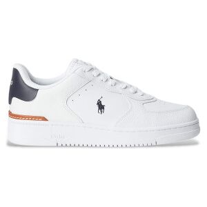 Polo Ralph Lauren para homem. 809891791004 Ténis de couro com logótipo branco (44), Plano, Cordão, Casual Polo Ralph Lauren para homem. 809891791004 Ténis de couro com logótipo branco (44), Plano, Cordão, Casual