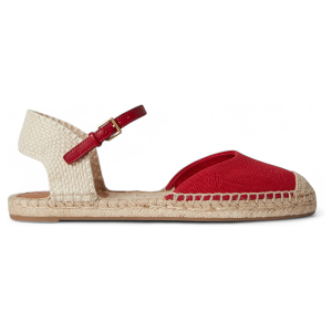 Lauren Ralph Lauren para mulher. 802982888004 Espadrille de lona vermelha Robby espadrilles planas (41), Vermelho, Tecido, Plano, Fivela, Ca Lauren Ralph Lauren para mulher. 802982888004 Espadrille de lona vermelha Robby espadrilles planas (41), Vermelho, Tecido, Plano, Fivela, Ca
