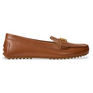 Lauren Ralph Lauren para mulher. 802P09040002 Mocassins em pele castanha Barnsbury (40), Couro, Marrom, Plano, Nenhum, Casual, Clássico Lauren Ralph Lauren para mulher. 802P09040002 Mocassins em pele castanha Barnsbury (40), Couro, Marrom, Plano, Nenhum, Casual, Clássico