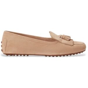 Lauren Ralph Lauren para mulher. 802P22310002 Mocassins Tayte de camurça bege (38), Couro, Plano, Nenhum, Casual, Clássico Lauren Ralph Lauren para mulher. 802P22310002 Mocassins Tayte de camurça bege (38), Couro, Plano, Nenhum, Casual, Clássico