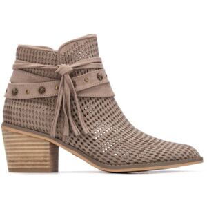 Refresh para mulher. 17518004-TAUPE Botins em pele 175180 castanho (38), Couro, Marrom, 3 a 5cm, Camurça, Zíper, Casual Refresh para mulher. 17518004-TAUPE Botins em pele 175180 castanho (38), Couro, Marrom, 3 a 5cm, Camurça, Zíper, Casual