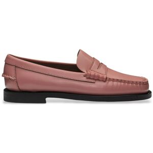 Sebago para mulher. 76112KW Mocassins clássicos Dan em pele cor-de-rosa (41), Couro, Plano, Nenhum, Casual Sebago para mulher. 76112KW Mocassins clássicos Dan em pele cor-de-rosa (41), Couro, Plano, Nenhum, Casual