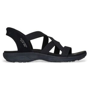 Skechers para mulher. 163460 Sandálias Reggae Slim pretas (36), Preto, Plano, Nenhum, Casual Skechers para mulher. 163460 Sandálias Reggae Slim pretas (36), Preto, Plano, Nenhum, Casual