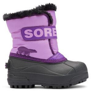 Sorel para menina. 2114102514 Botas de neve Snow Commander lilás (22), Plano, Velcro, Ao ar livre, moda infantil Sorel para menina. 2114102514 Botas de neve Snow Commander lilás (22), Plano, Velcro, Ao ar livre, moda infantil