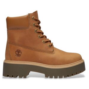 Timberland para mulher. TB0A2H3CEN11 Botas de couro impermeáveis de 6 polegadas em castanho Stone Street (36), Plano, 1 a 3cm, Cordão Timberland para mulher. TB0A2H3CEN11 Botas de couro impermeáveis de 6 polegadas em castanho Stone Street (36), Plano, 1 a 3cm, Cordão