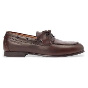 Tommy Hilfiger para homem. FM0FM05748 Sapatos de barco em pele castanha Emilio (43), Couro, Marrom, Plano, Cordão, Casual Tommy Hilfiger para homem. FM0FM05748 Sapatos de barco em pele castanha Emilio (43), Couro, Marrom, Plano, Cordão, Casual