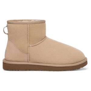 UGG para mulher. 1016222 Botins Classic Mini II em pele areia (41), Couro, Plano, 1 a 3cm, Nenhum, Casual UGG para mulher. 1016222 Botins Classic Mini II em pele areia (41), Couro, Plano, 1 a 3cm, Nenhum, Casual