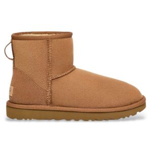 UGG para mulher. 1016222 Classic Mini II botas de tornozelo em couro de camelo (37), Marrom, Plano, Nenhum, Casual UGG para mulher. 1016222 Classic Mini II botas de tornozelo em couro de camelo (37), Marrom, Plano, Nenhum, Casual