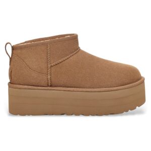 UGG para mulher. 1135092 Botins em pele W Classic Ultra Mini Platform castanho (39), Couro, Marrom, 3 a 5cm, Nenhum, Casual UGG para mulher. 1135092 Botins em pele W Classic Ultra Mini Platform castanho (39), Couro, Marrom, 3 a 5cm, Nenhum, Casual