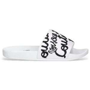 Versace Jeans Couture para mulher. 78VA3SQ1-71352 Chinelos brancos com logótipo (35), Plano, Nenhum, Casual Versace Jeans Couture para mulher. 78VA3SQ1-71352 Chinelos brancos com logótipo (35), Plano, Nenhum, Casual