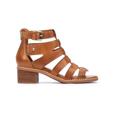 Pikolinos para mulher. W3H-1823 Sandálias Blanes em pele castanha -Altura do salto 5cm (36), Couro, Marrom, 5 a 8cm, Zíper, Casual Pikolinos para mulher. W3H-1823 Sandálias Blanes em pele castanha -Altura do salto 5cm (36), Couro, Marrom, 5 a 8cm, Zíper, Casual