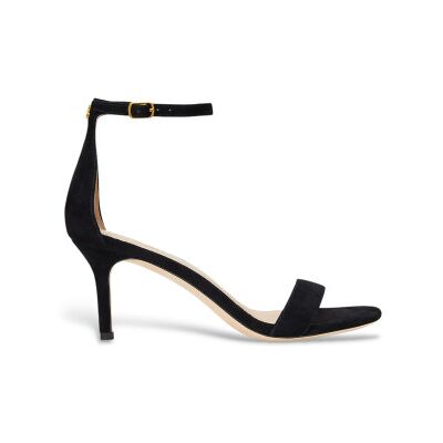 Lauren Ralph Lauren para mulher. 802959175001 Sandálias de salto alto em pele Allie preto (36), 3 a 5cm, Camurça, Nenhum, Casual Lauren Ralph Lauren para mulher. 802959175001 Sandálias de salto alto em pele Allie preto (36), 3 a 5cm, Camurça, Nenhum, Casual