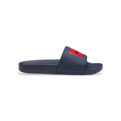 HUGO para homem. 50548061 Chinelos com logótipo na tira, cor azul-marinho (42), Plano, Nenhum, Beachwear HUGO para homem. 50548061 Chinelos com logótipo na tira, cor azul-marinho (42), Plano, Nenhum, Beachwear