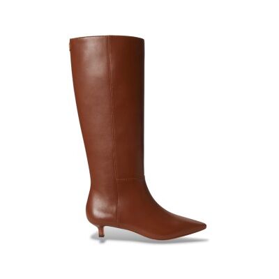 Lauren Ralph Lauren para mulher. 802P15725002 Botas altas Francesca de couro de bezerro marrom (38), 3 a 5cm, Zíper, Casual Lauren Ralph Lauren para mulher. 802P15725002 Botas altas Francesca de couro de bezerro marrom (38), 3 a 5cm, Zíper, Casual