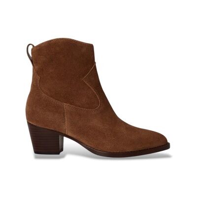 Lauren Ralph Lauren para mulher. 802974389002 Botins de camurça Harpher castanho (39), Couro, Marrom, 3 a 5cm, Nenhum, Casual Lauren Ralph Lauren para mulher. 802974389002 Botins de camurça Harpher castanho (39), Couro, Marrom, 3 a 5cm, Nenhum, Casual