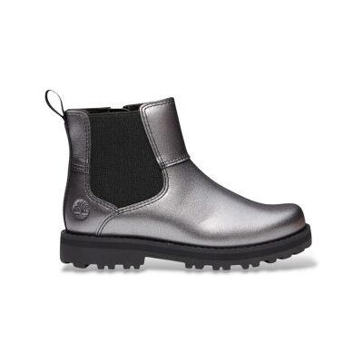 Timberland unisex para criança. TB0A6BJJANO1 Botins de pele Chelsea Courma Kid prateados (23.5), Couro, Prata, Plano, Zíper, Casual, moda in Timberland unisex para criança. TB0A6BJJANO1 Botins de pele Chelsea Courma Kid prateados (23.5), Couro, Prata, Plano, Zíper, Casual, moda in