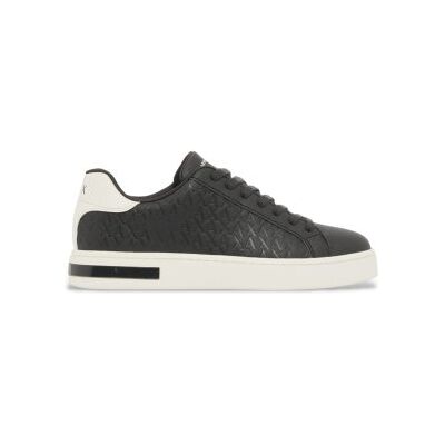 A X Armani Exchange para homem. XM000140AF11916M8460 Tênis London com textura preto (41), Marrom, Tecido, Plano, Nenhum, Casual A X Armani Exchange para homem. XM000140AF11916M8460 Tênis London com textura preto (41), Marrom, Tecido, Plano, Nenhum, Casual