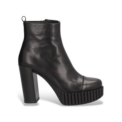 Alpe para mulher. 456220 Andrea Leather Ankle Boots preto (39), Couro, mais que 10cm, Zíper, Casual Alpe para mulher. 456220 Andrea Leather Ankle Boots preto (39), Couro, mais que 10cm, Zíper, Casual