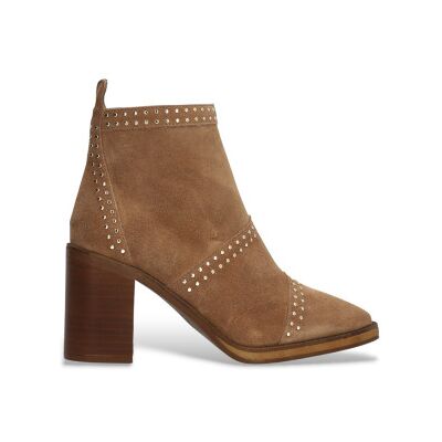 Alpe para mulher. 544911 Botins de couro Camden castanhos (40), Marrom, 5 a 8cm, Camurça, Zíper, Casual Alpe para mulher. 544911 Botins de couro Camden castanhos (40), Marrom, 5 a 8cm, Camurça, Zíper, Casual