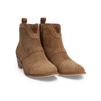 Alpe para mulher. 543111 Botins em pele Nelly castanhos (37), Couro, Marrom, 3 a 5cm, Zíper, Casual Alpe para mulher. 543111 Botins em pele Nelly castanhos (37), Couro, Marrom, 3 a 5cm, Zíper, Casual